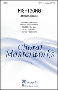 cover Nightsong SATB choral sheet music cover